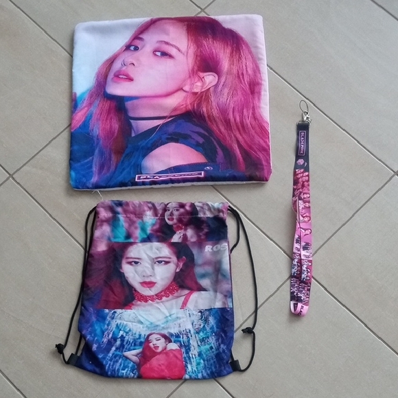 BLACKPINK Drawstring Bag Set - Picture 1 of 9